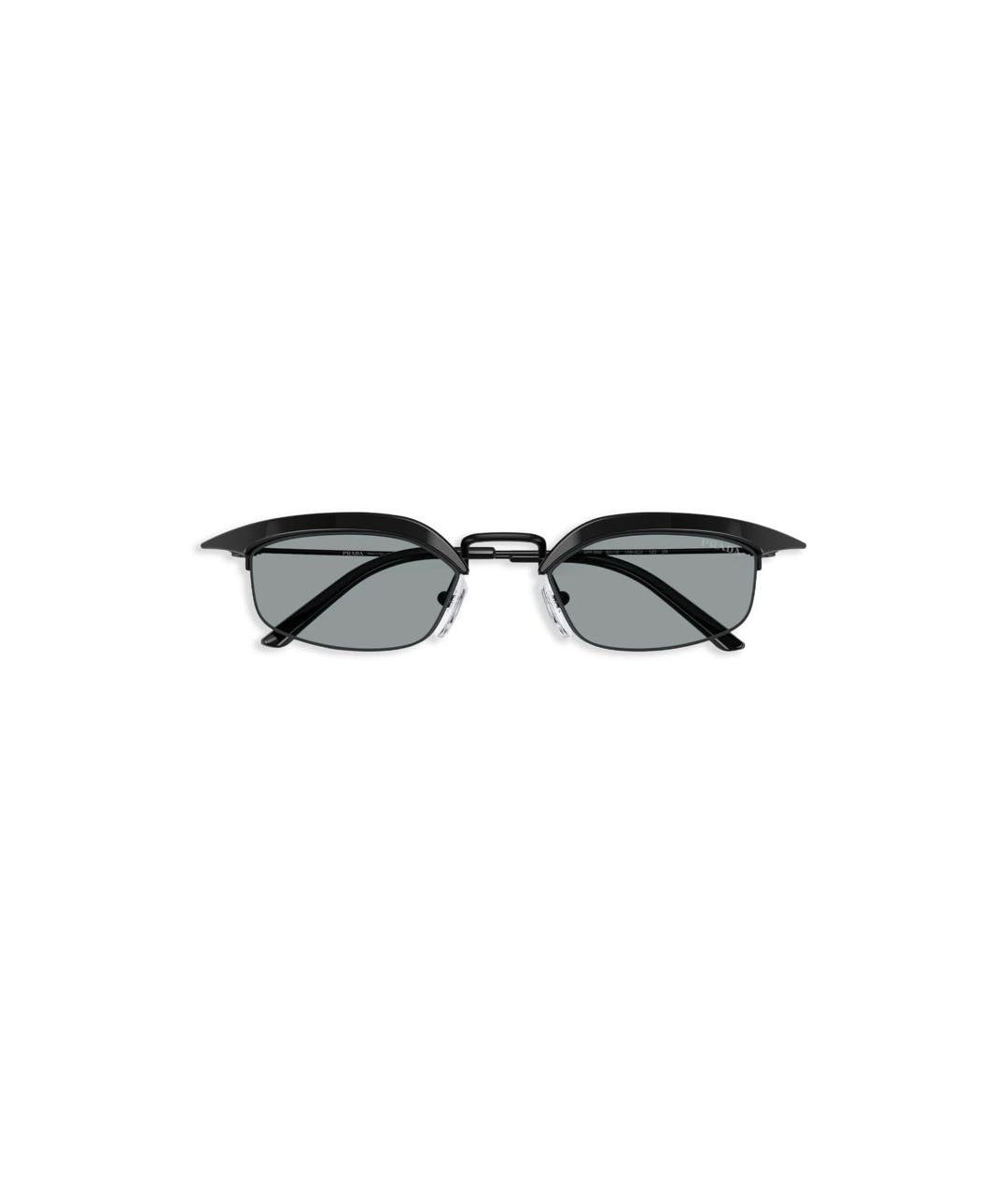 PRADA Черные пластиковые солнцезащитные очки, фото 4