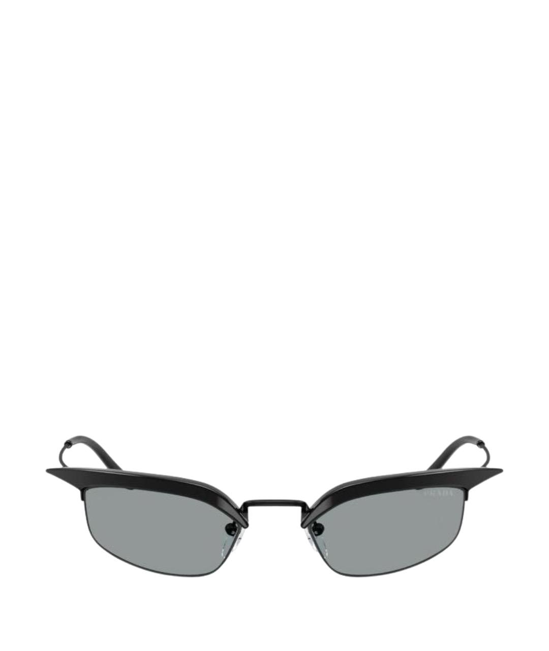 PRADA Черные пластиковые солнцезащитные очки, фото 1