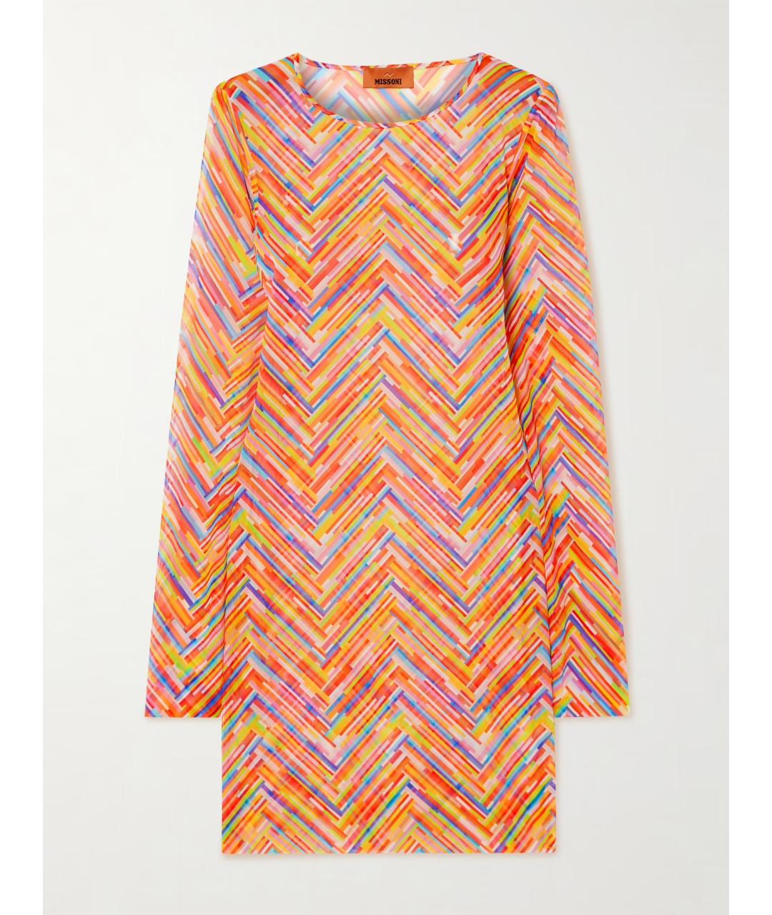 MISSONI Мульти полиамидовое коктейльное платье, фото 4