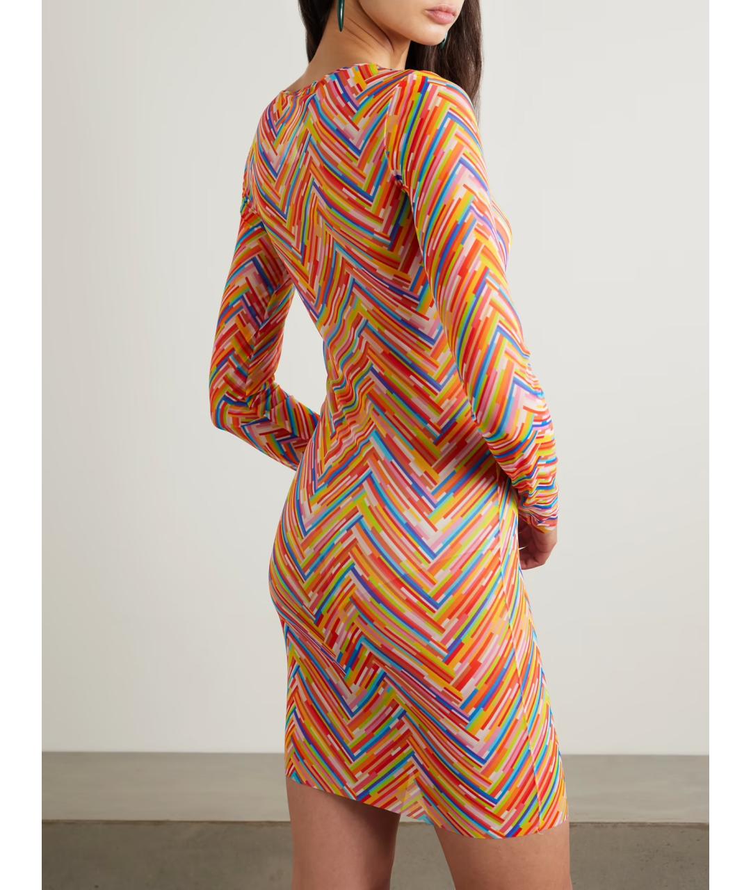 MISSONI Мульти полиамидовое коктейльное платье, фото 3