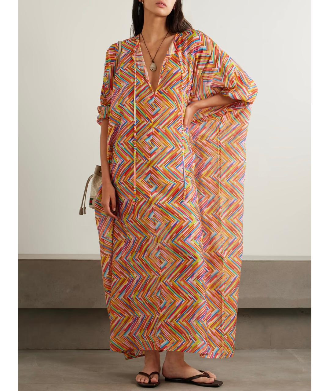 MISSONI Мульти хлопковое повседневное платье, фото 2