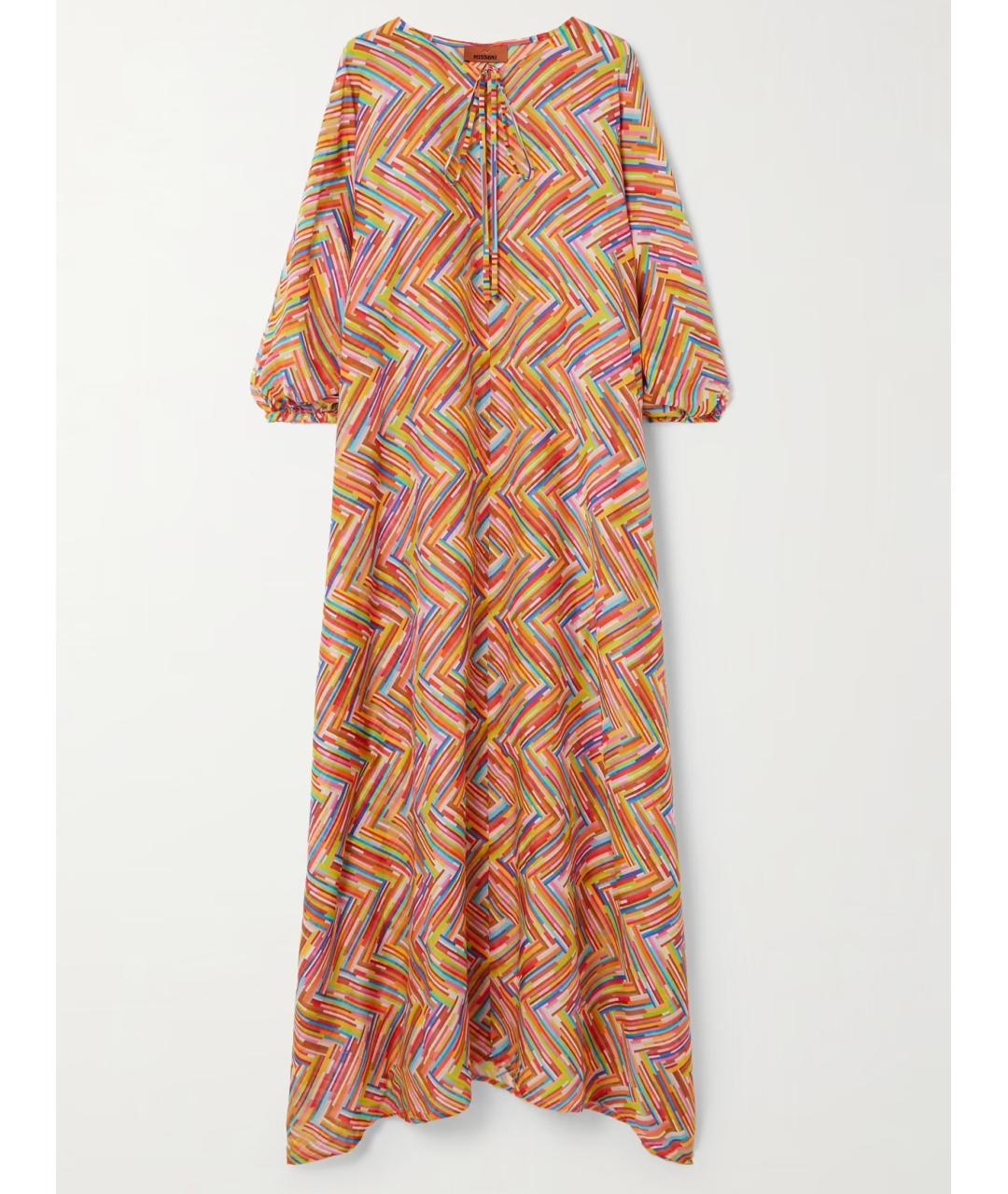 MISSONI Мульти хлопковое повседневное платье, фото 4