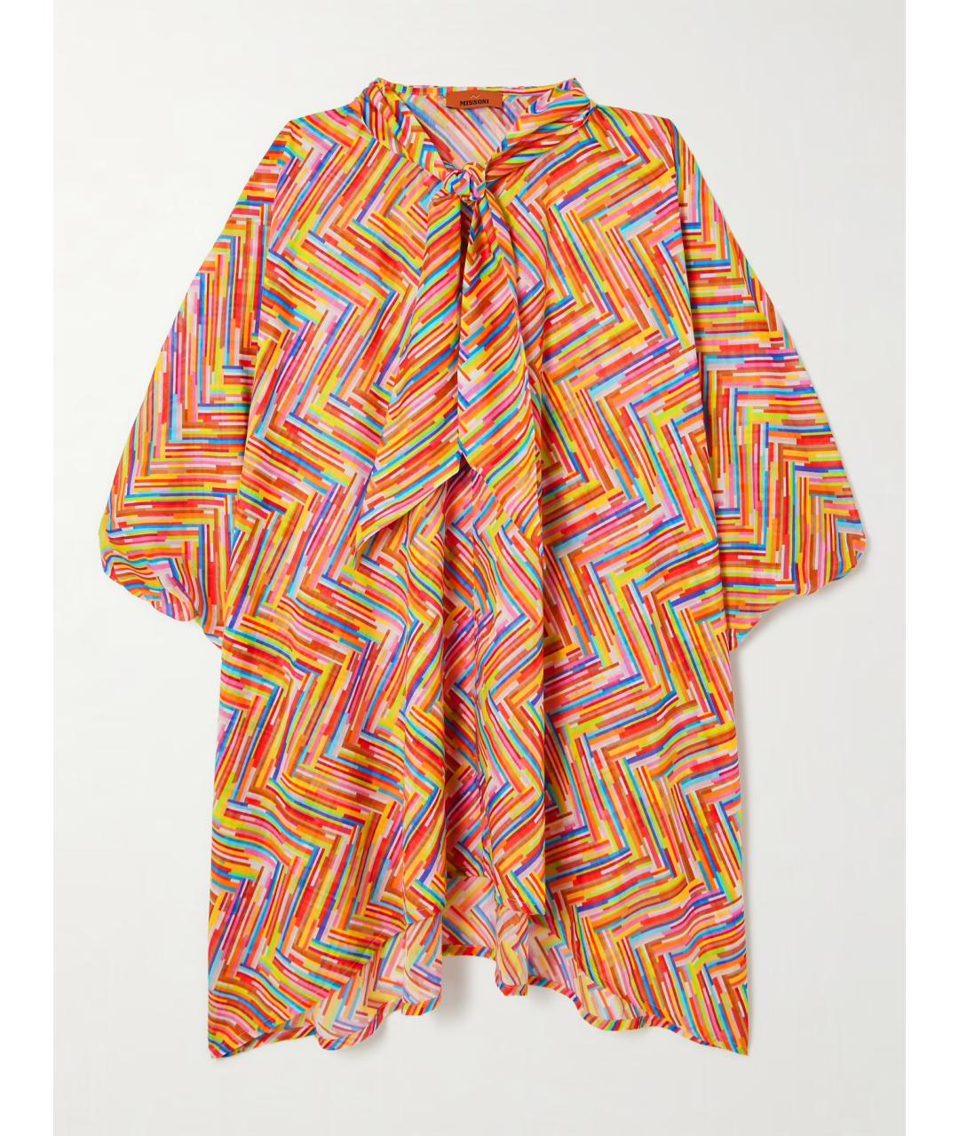 MISSONI Мульти хлопковое коктейльное платье, фото 4