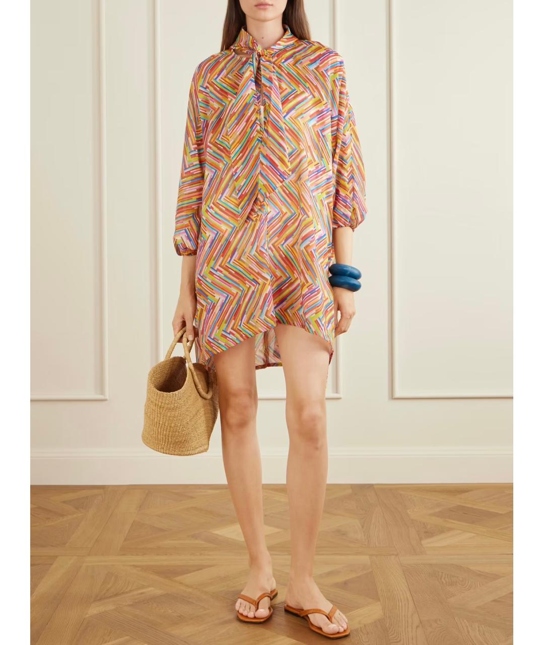 MISSONI Мульти хлопковое коктейльное платье, фото 2