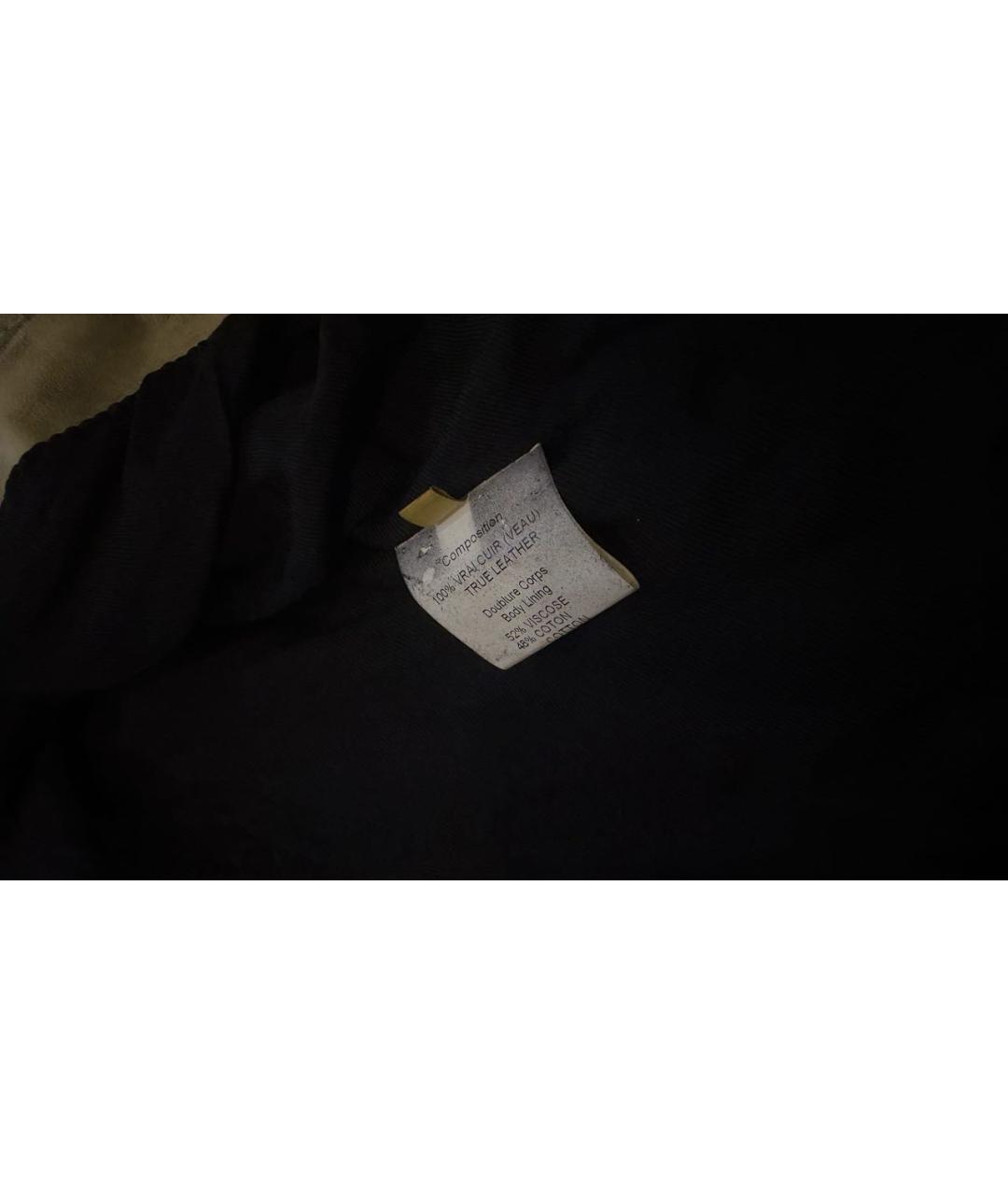 BALMAIN Хаки кожаная куртка, фото 5