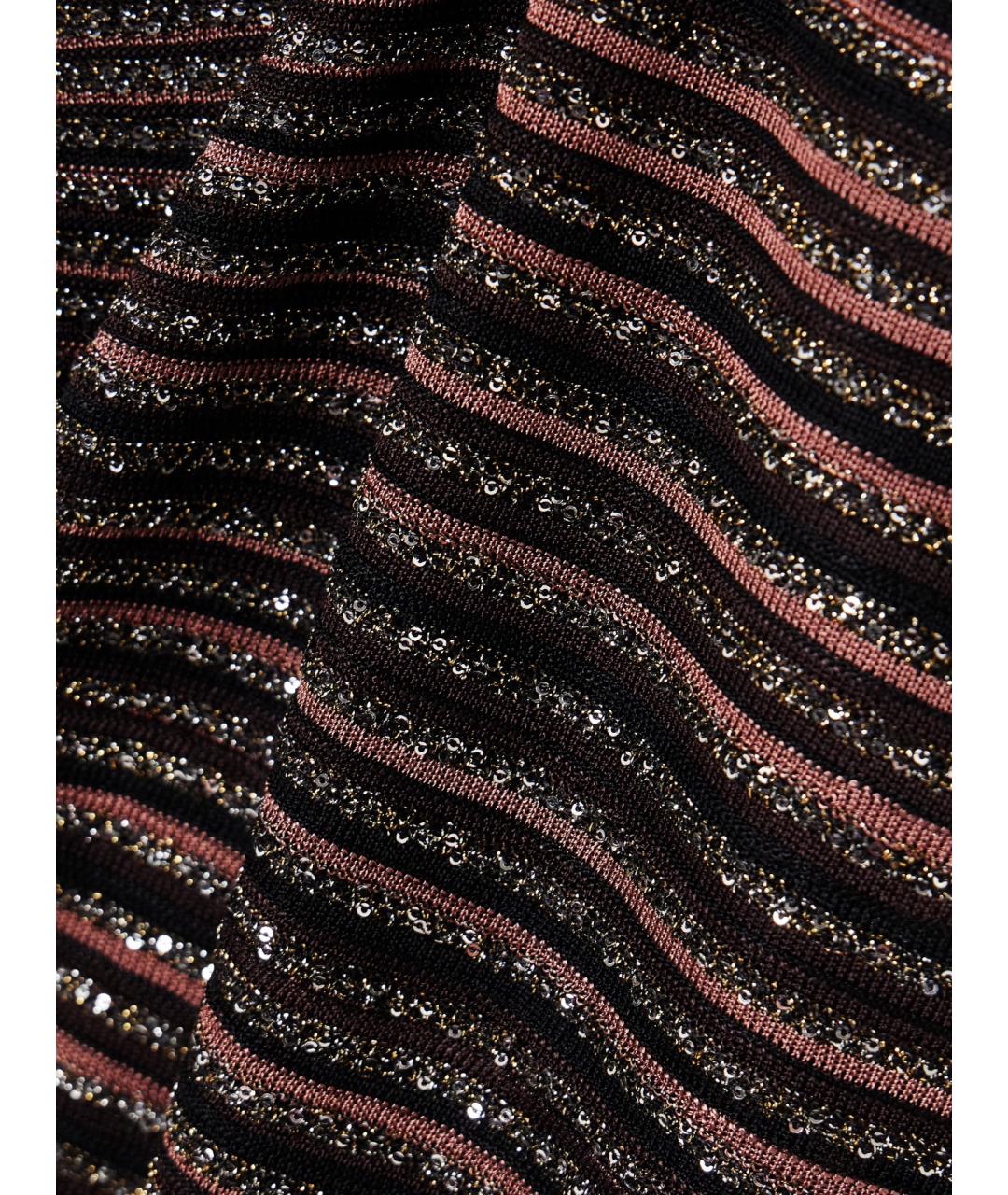 MISSONI Черное полиэстеровое коктейльное платье, фото 4