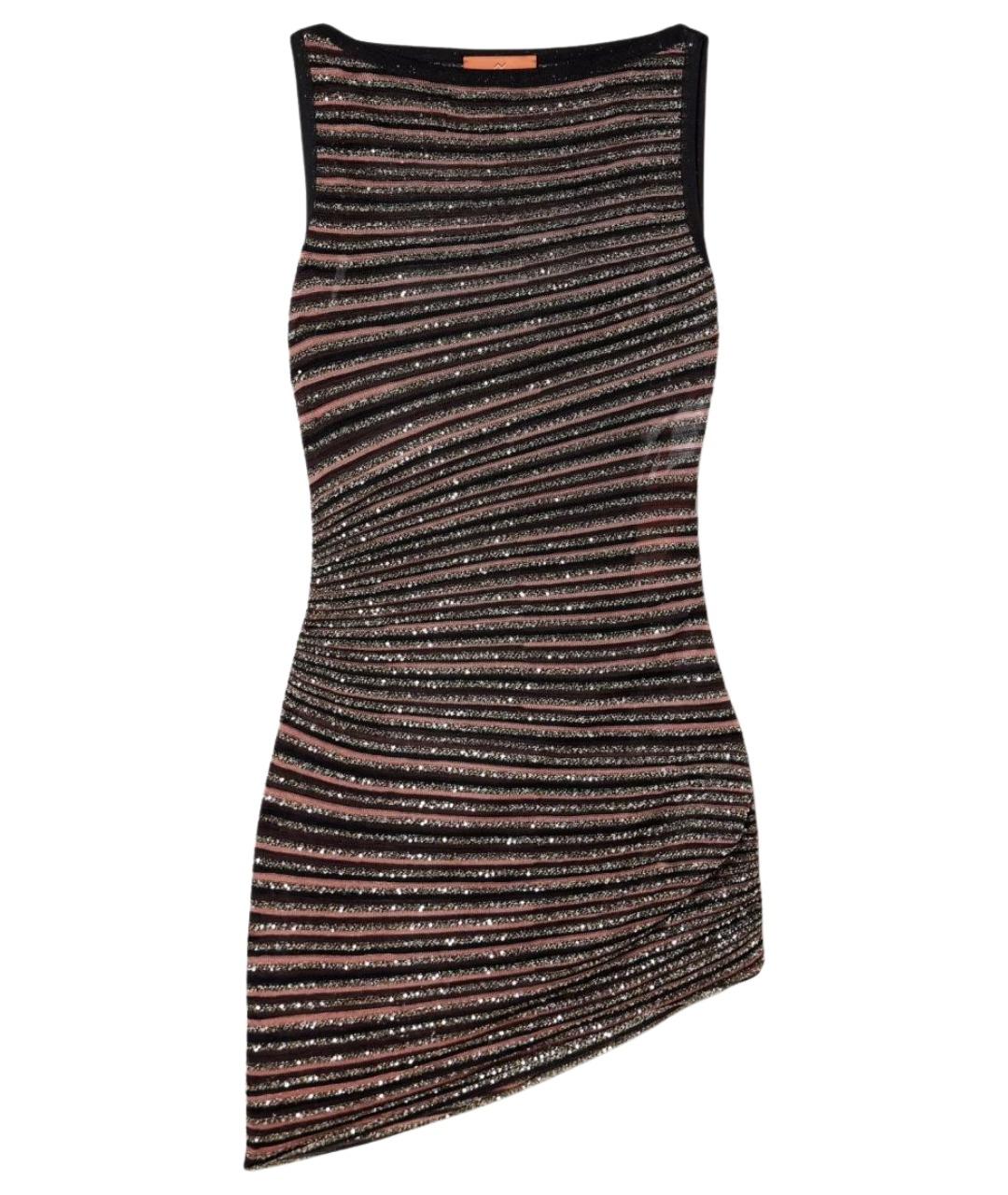 MISSONI Черное полиэстеровое коктейльное платье, фото 1