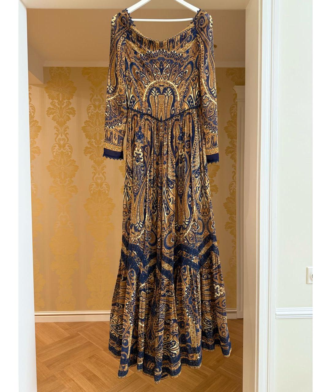 ETRO Мульти шелковое вечернее платье, фото 3
