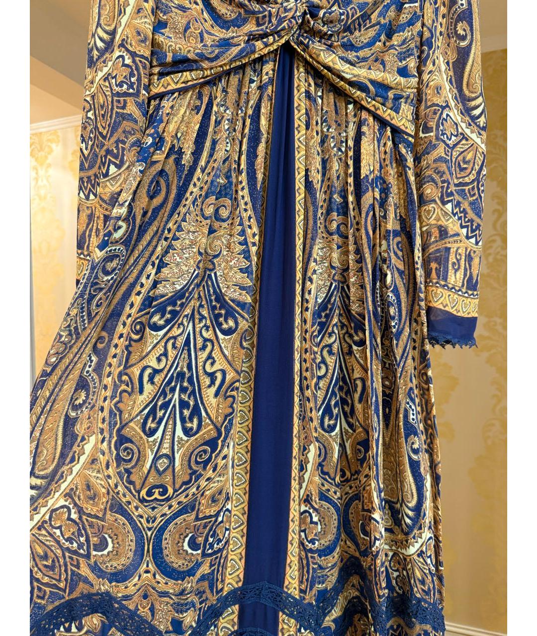 ETRO Мульти шелковое вечернее платье, фото 5