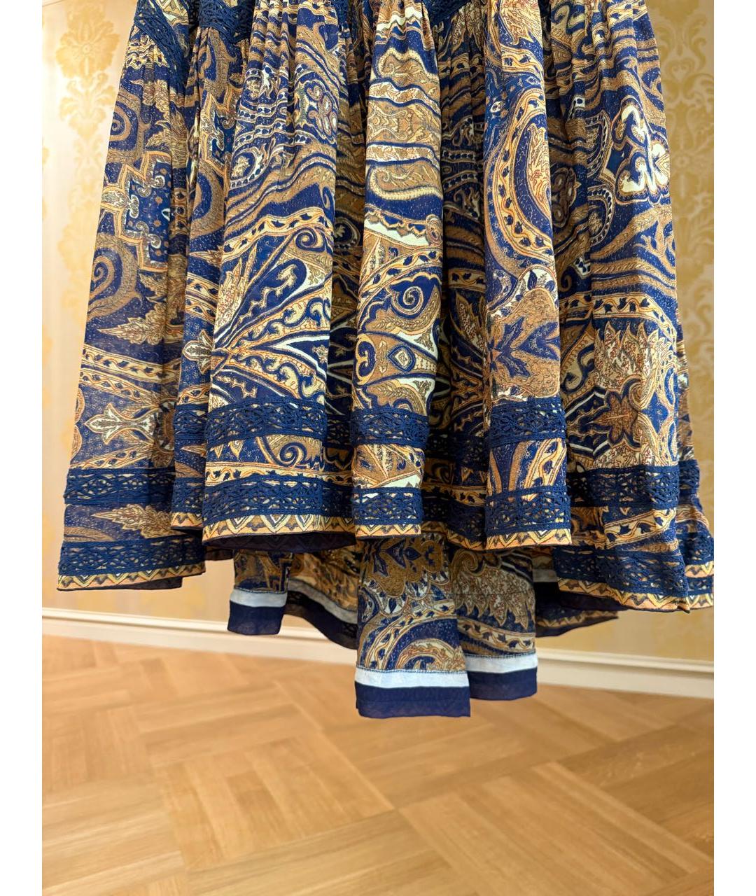 ETRO Мульти шелковое вечернее платье, фото 2