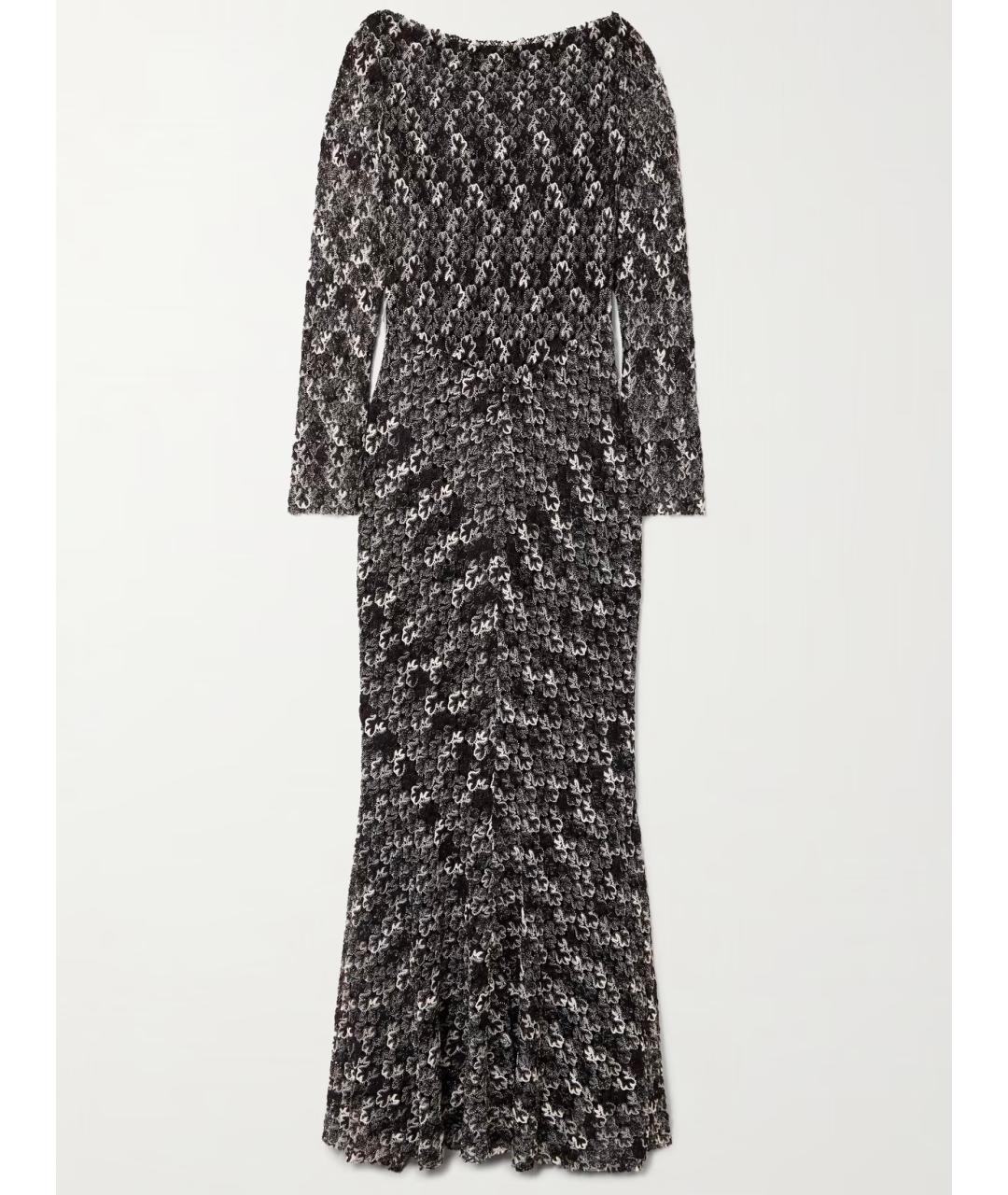 MISSONI Черное вискозное коктейльное платье, фото 5