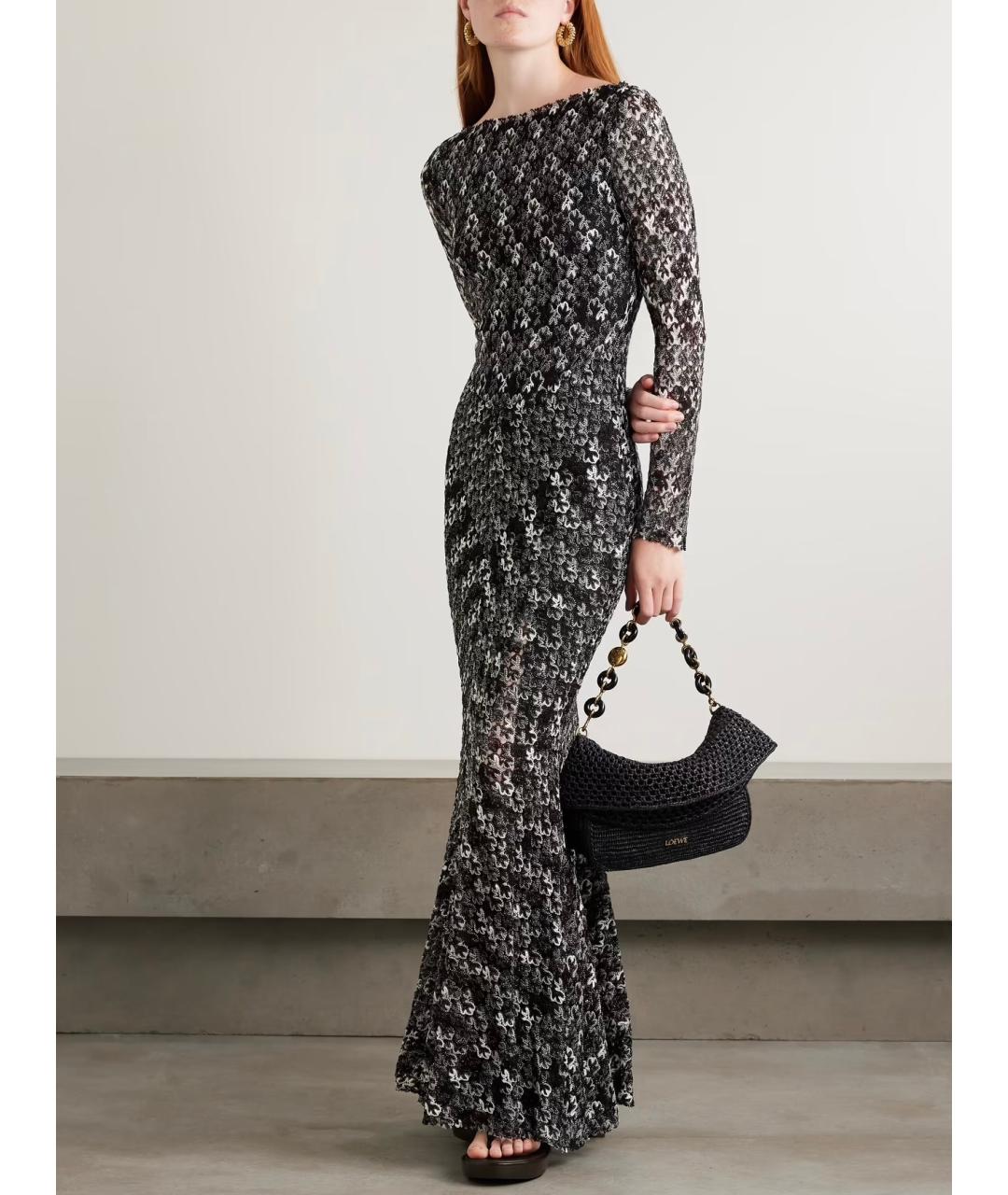 MISSONI Черное вискозное коктейльное платье, фото 2