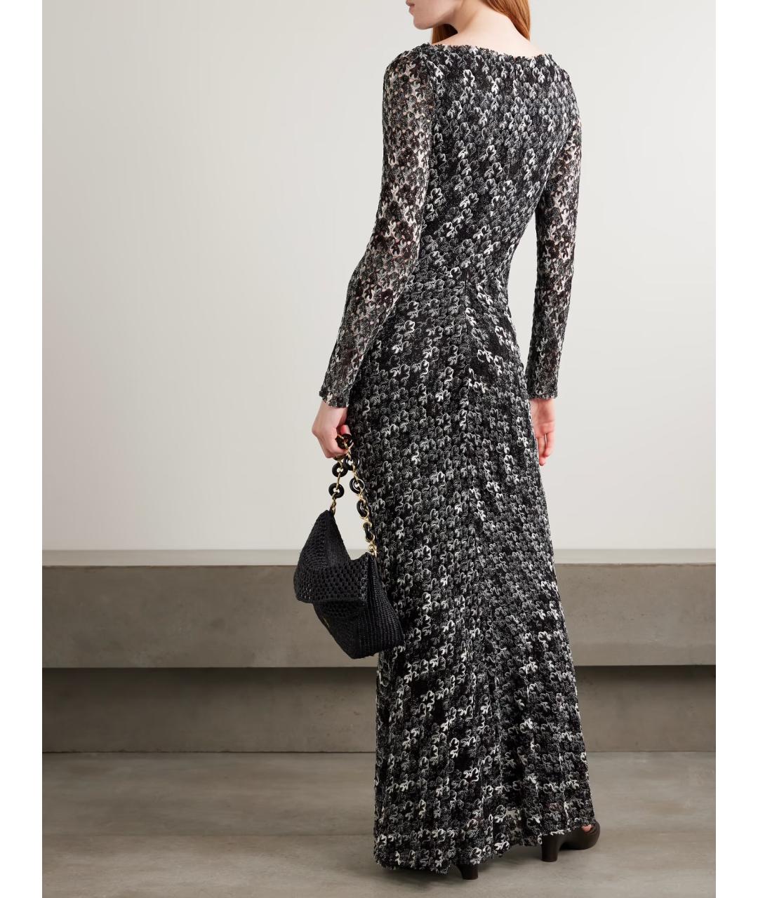 MISSONI Черное вискозное коктейльное платье, фото 3