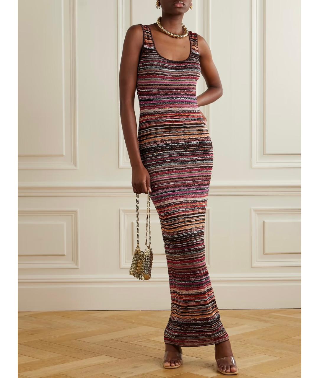 MISSONI Мульти вискозное повседневное платье, фото 2