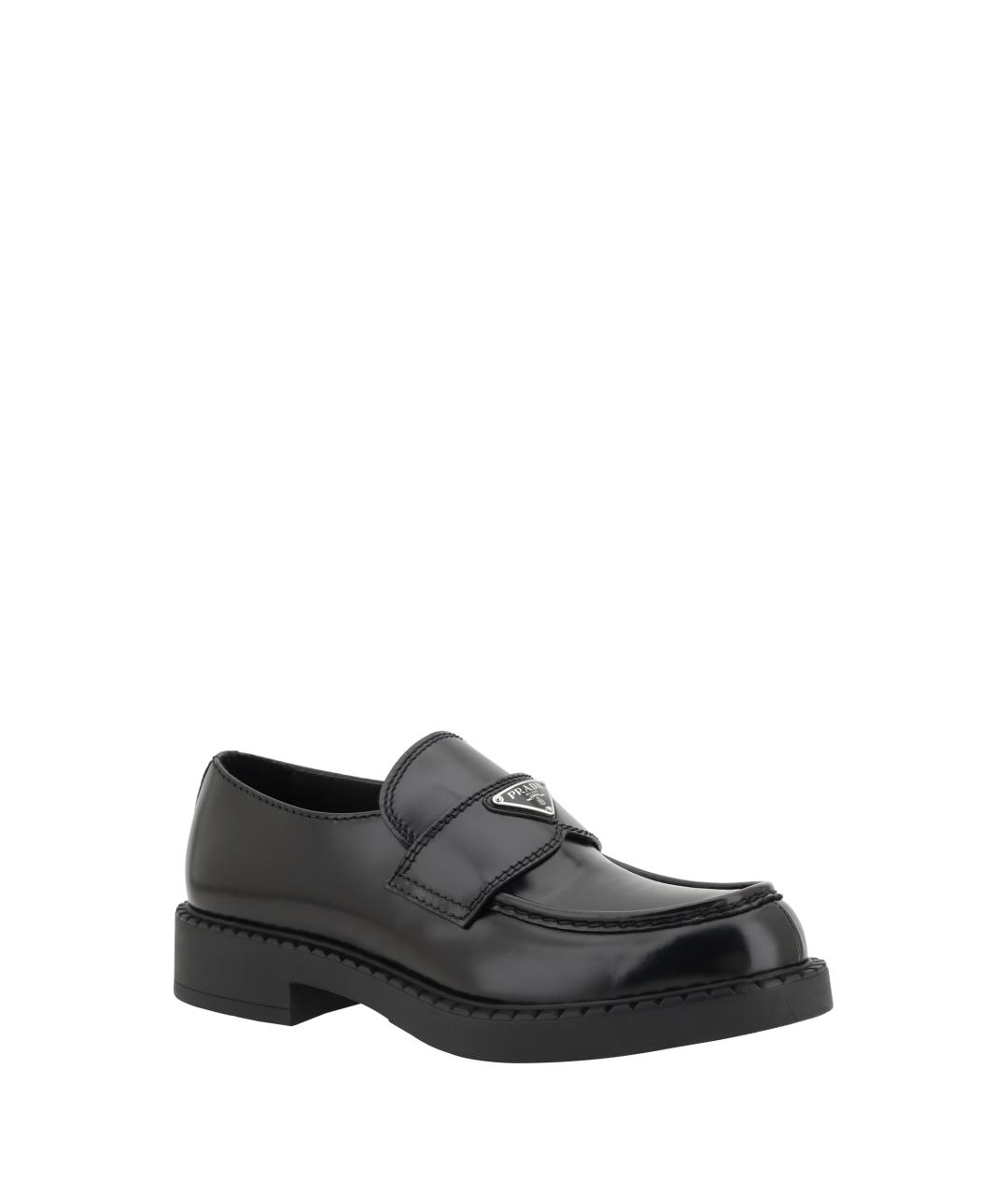 PRADA Черные кожаные лоферы, фото 2
