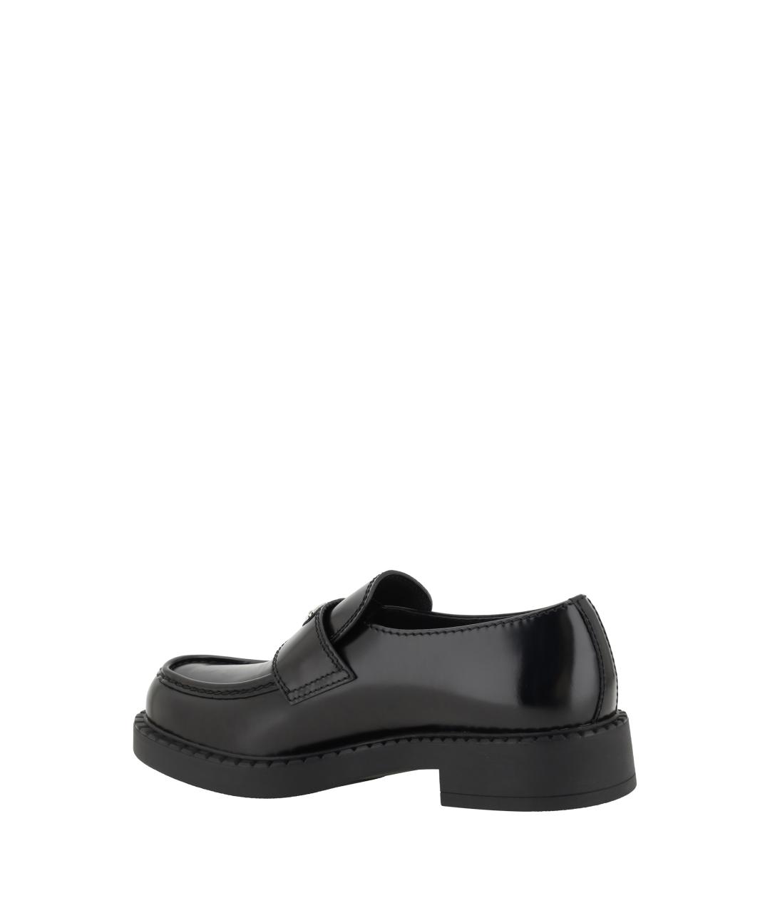 PRADA Черные кожаные лоферы, фото 3
