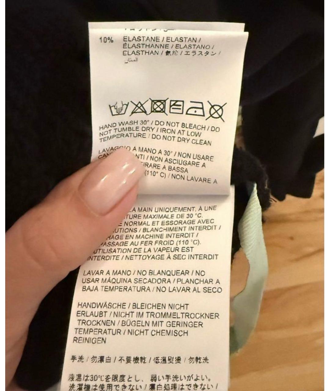 OFF-WHITE Черный хлопковый джемпер / свитер, фото 4