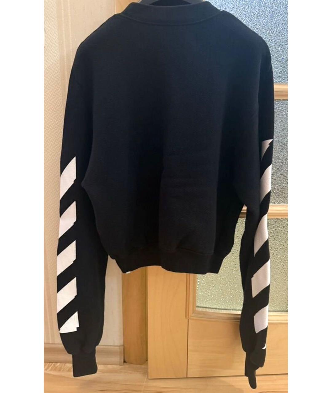 OFF-WHITE Черный хлопковый джемпер / свитер, фото 2