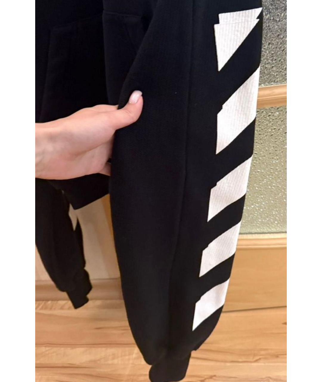 OFF-WHITE Черный хлопковый джемпер / свитер, фото 5