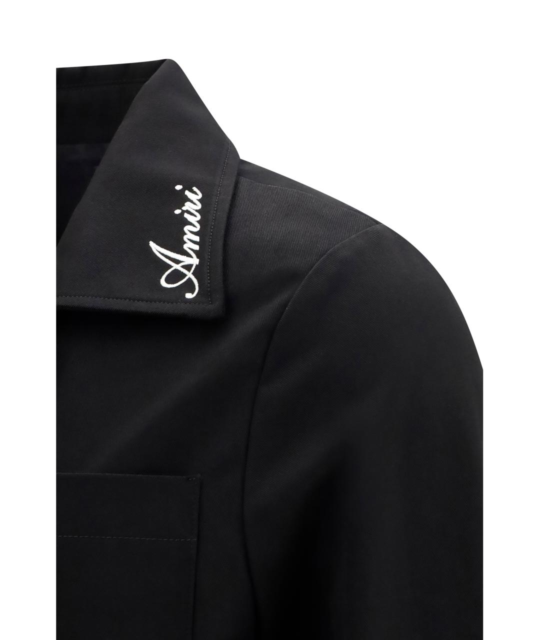 AMIRI Черная хлопковая кэжуал рубашка, фото 3