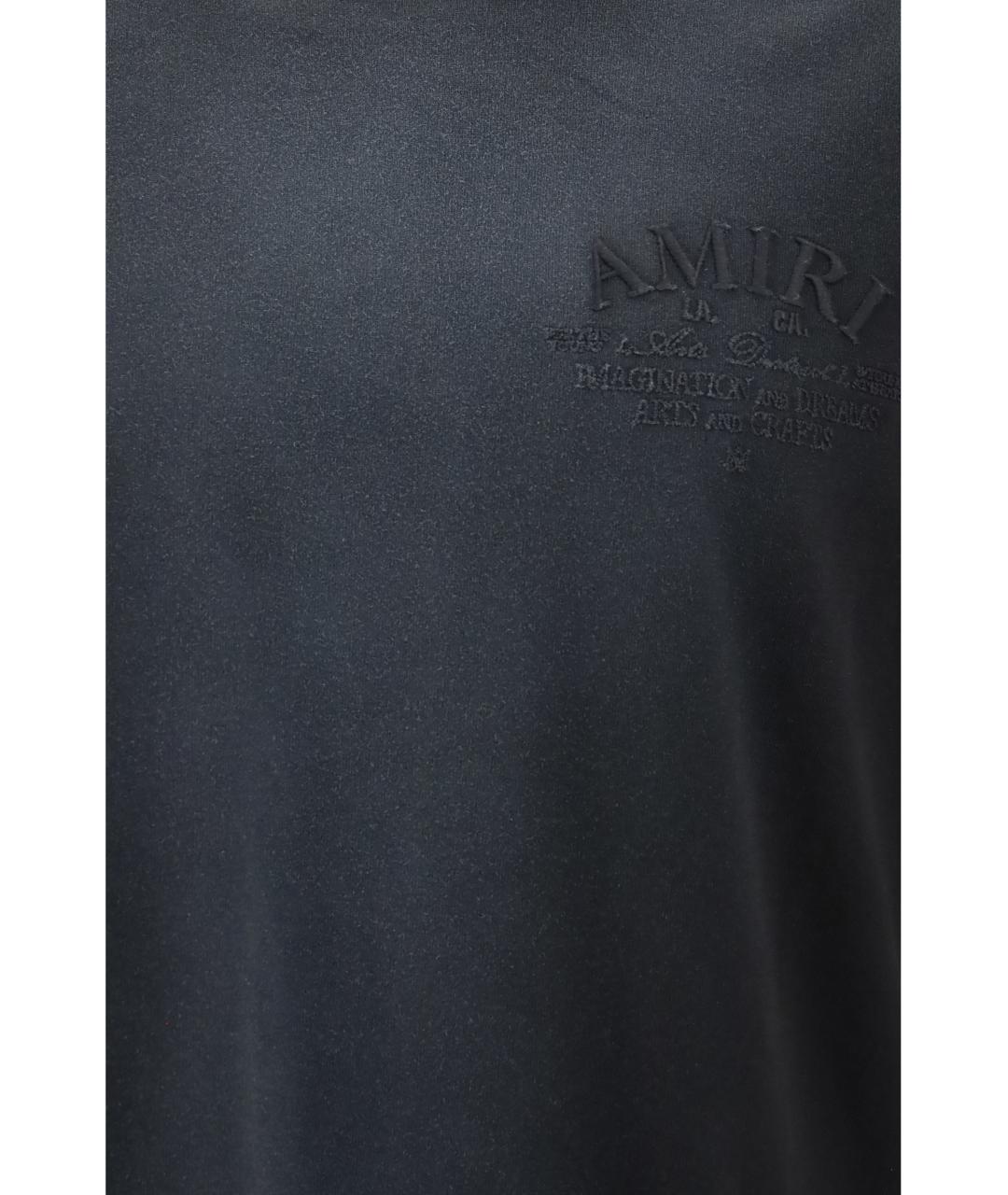 AMIRI Черная хлопковая футболка, фото 3