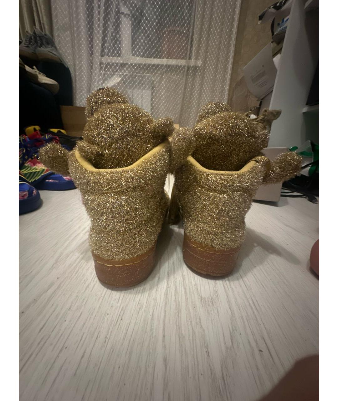 ADIDAS Золотые высокие кроссовки / кеды, фото 3