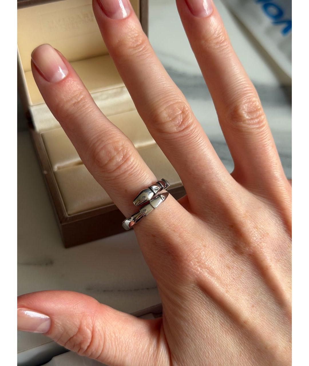 BVLGARI Серебряное кольцо из белого золота, фото 3