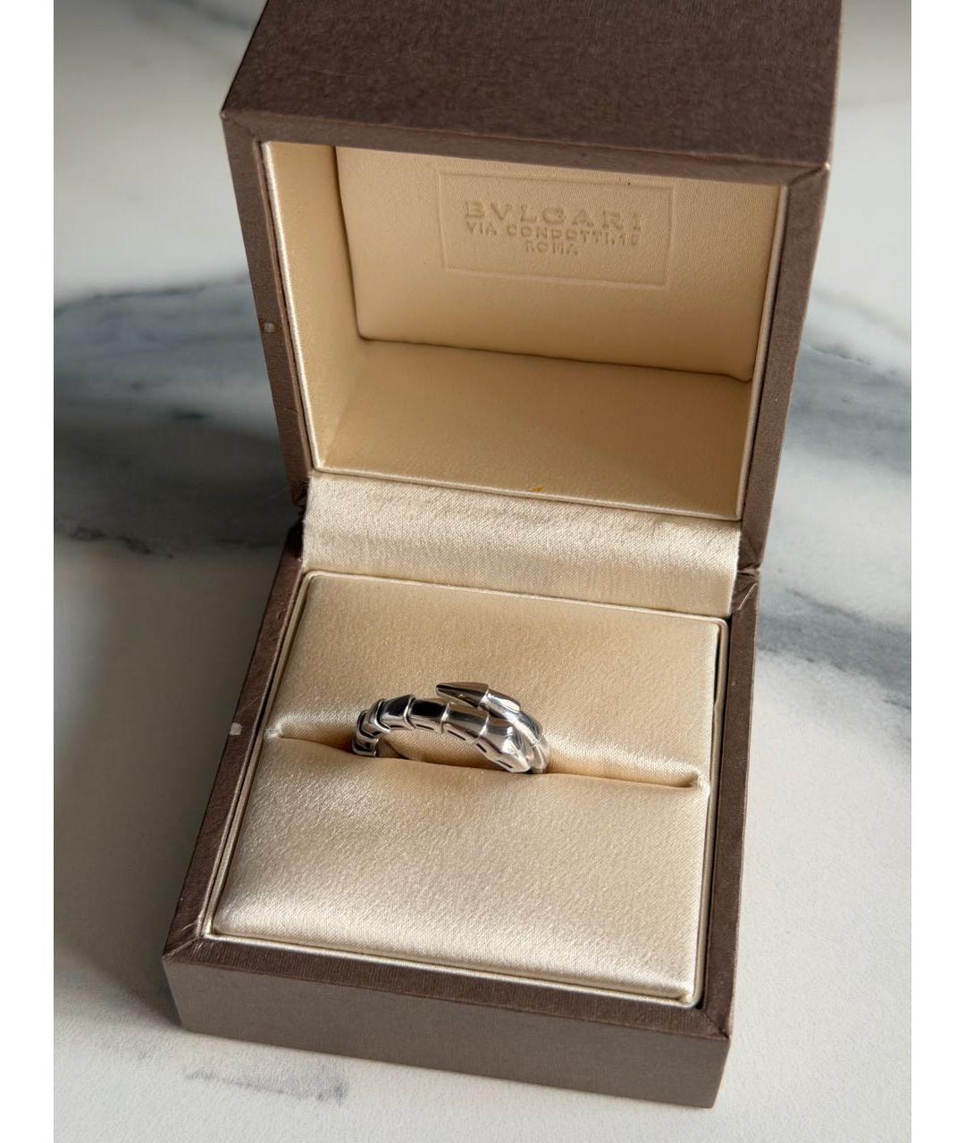 BVLGARI Серебряное кольцо из белого золота, фото 2