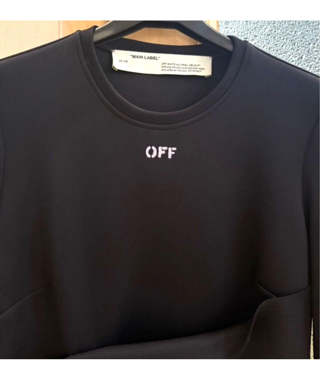OFF-WHITE Черный полиэстеровый джемпер / свитер, фото 3