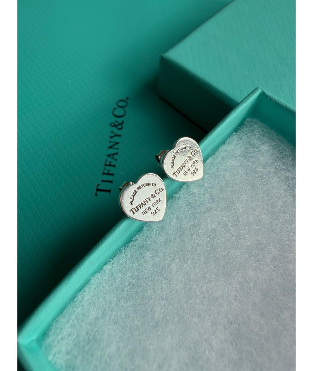 TIFFANY&CO Серебряные серебряные серьги, фото 8