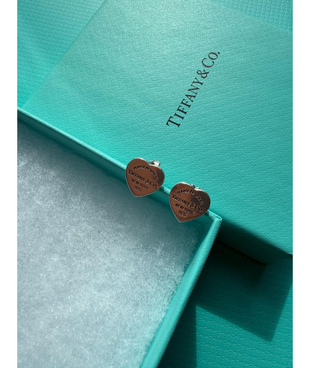 TIFFANY&CO Серебряные серебряные серьги, фото 3