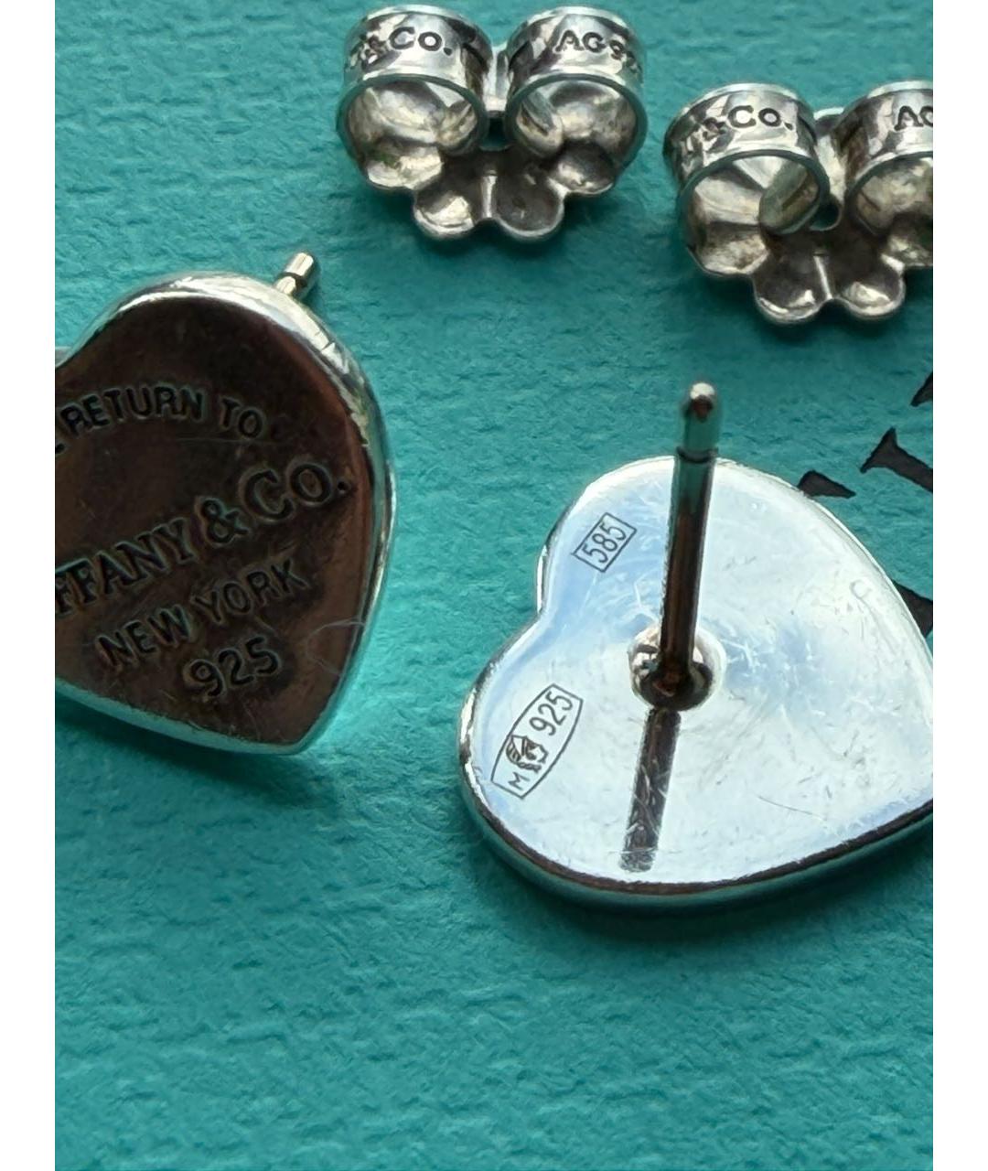 TIFFANY&CO Серебряные серебряные серьги, фото 5