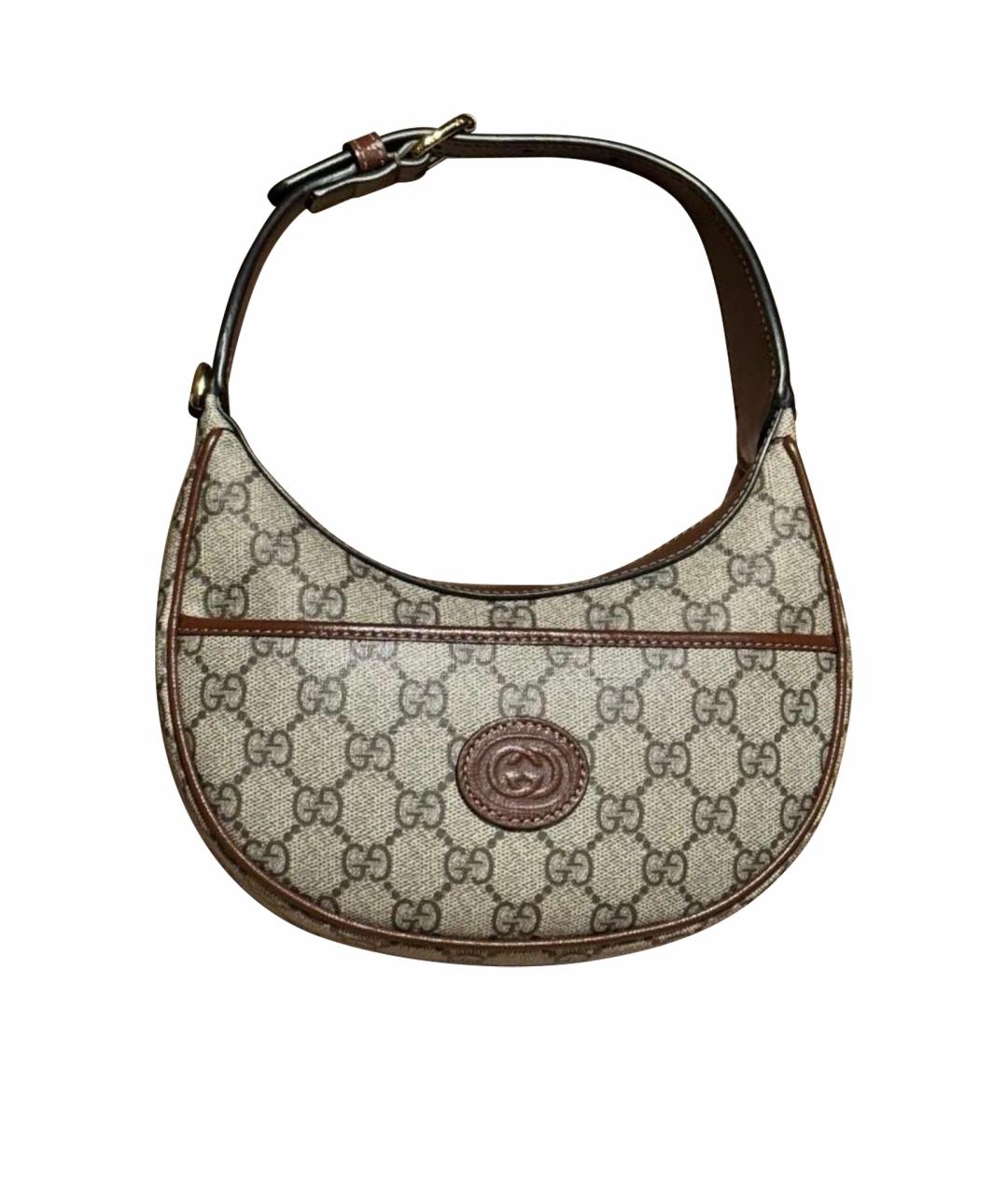 GUCCI Бежевая сумка с короткими ручками, фото 1
