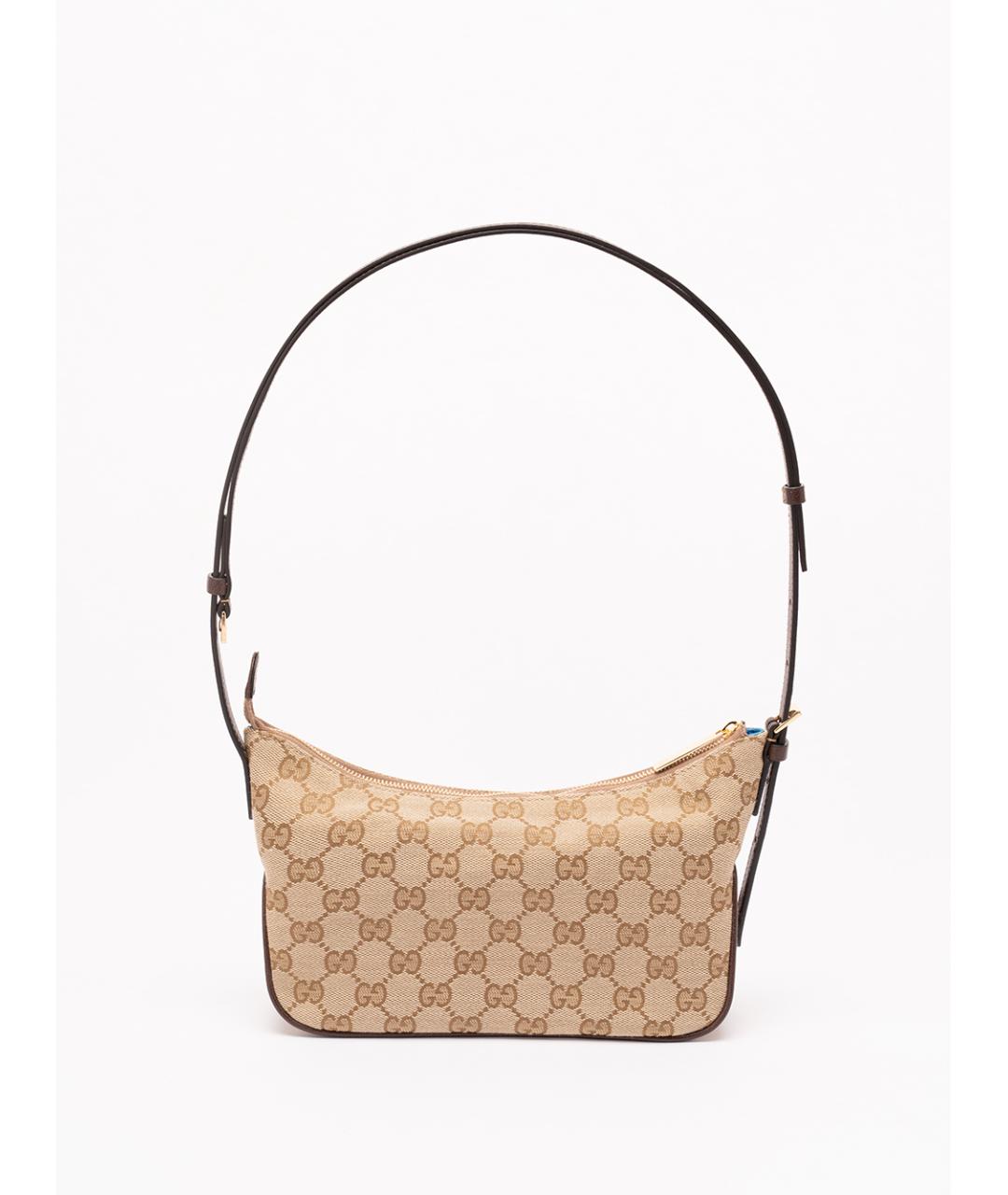 GUCCI Бежевая тканевая сумка через плечо, фото 2