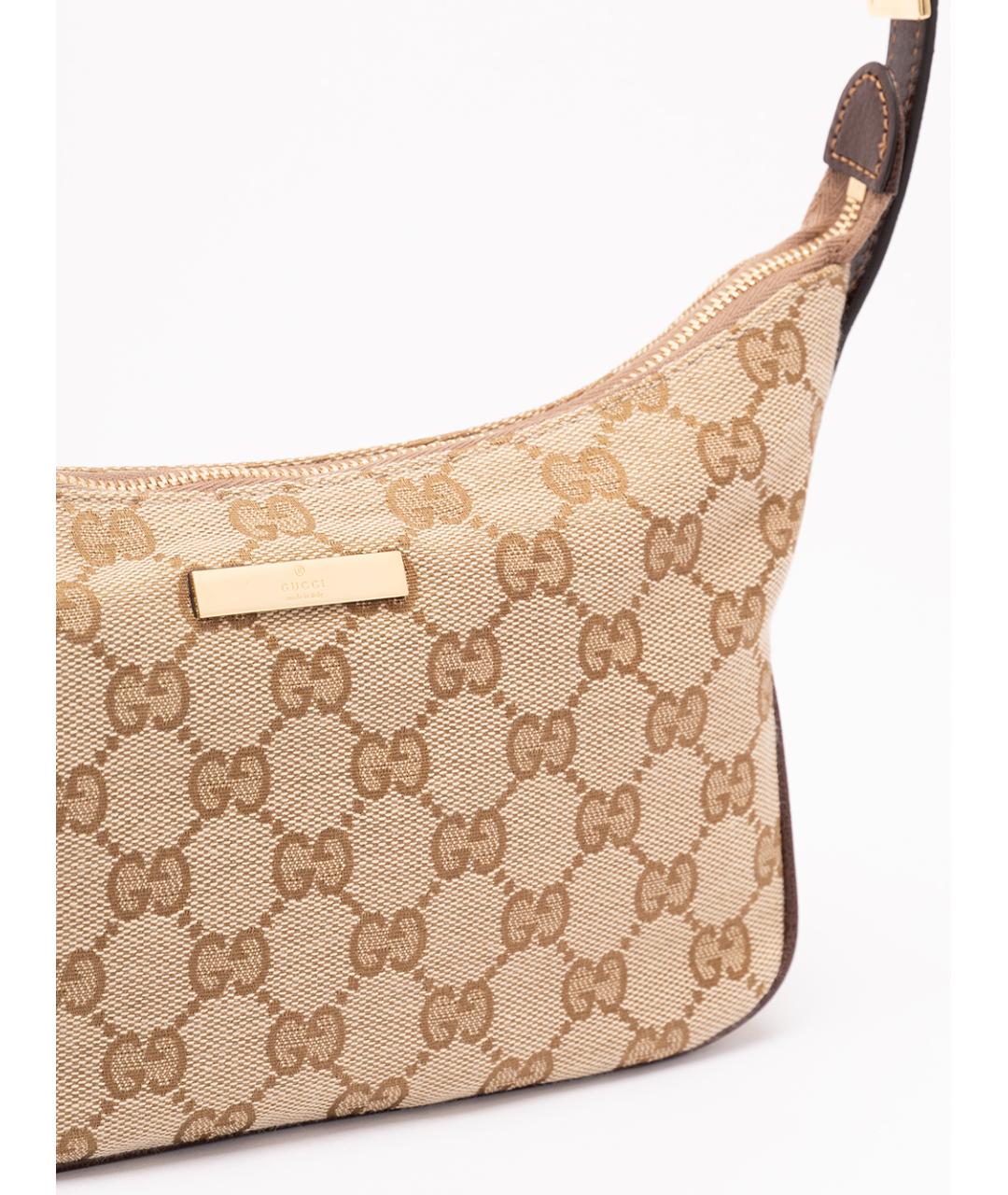 GUCCI Бежевая тканевая сумка через плечо, фото 4