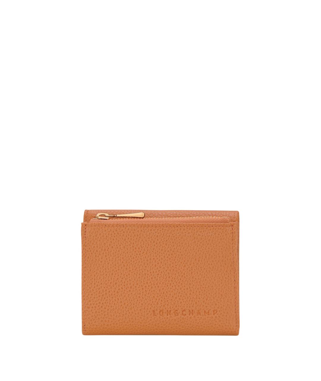 LONGCHAMP Бежевый кожаный кошелек, фото 1
