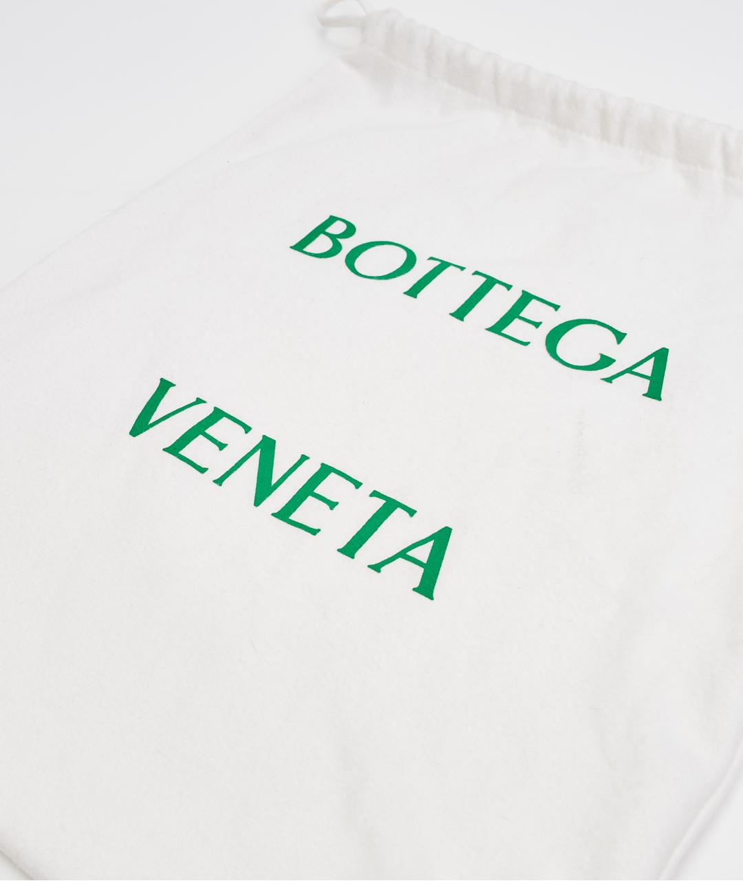 BOTTEGA VENETA Черная кожаная сумка через плечо, фото 7