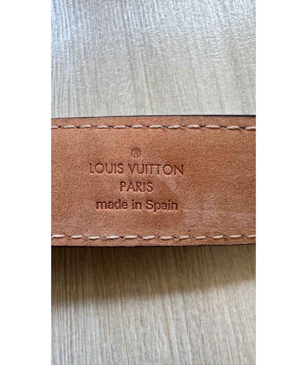 LOUIS VUITTON Коричневый ремень, фото 5