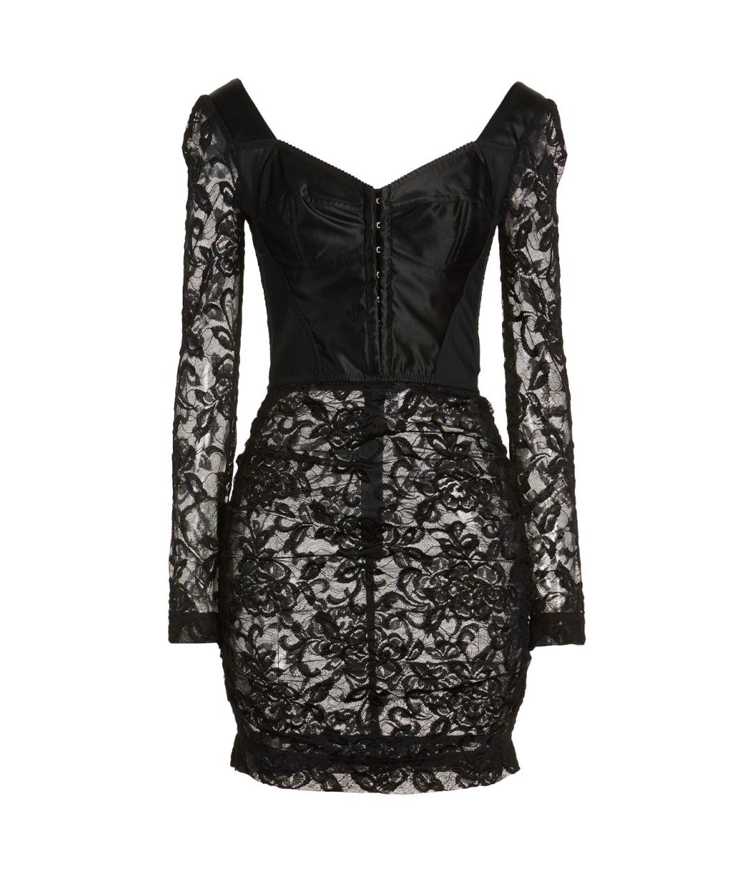 DOLCE&GABBANA Черное полиамидовое коктейльное платье, фото 1