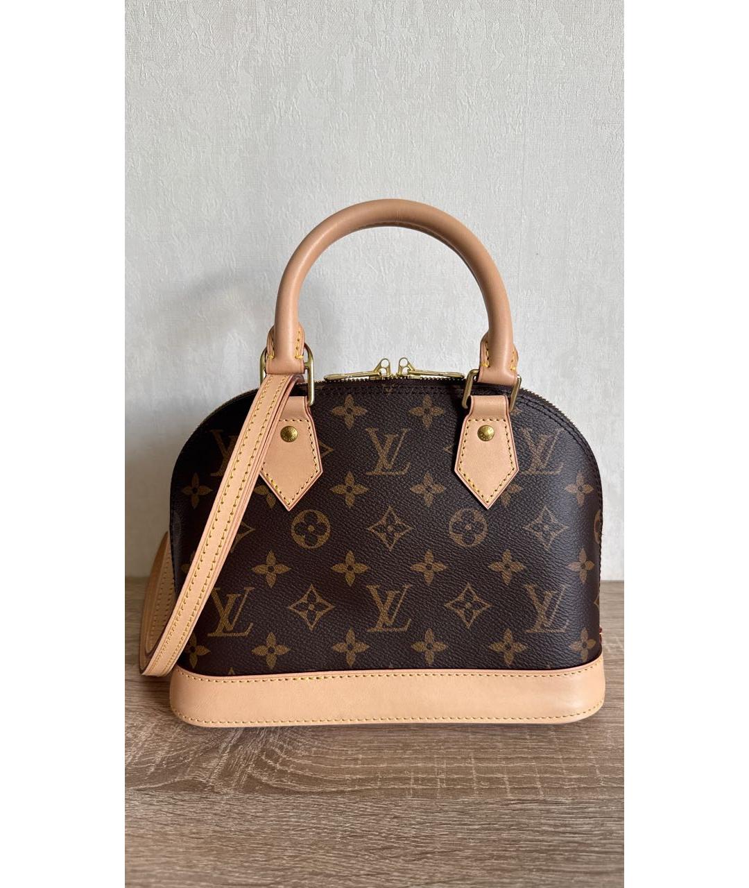 LOUIS VUITTON Коричневая сумка с короткими ручками, фото 2
