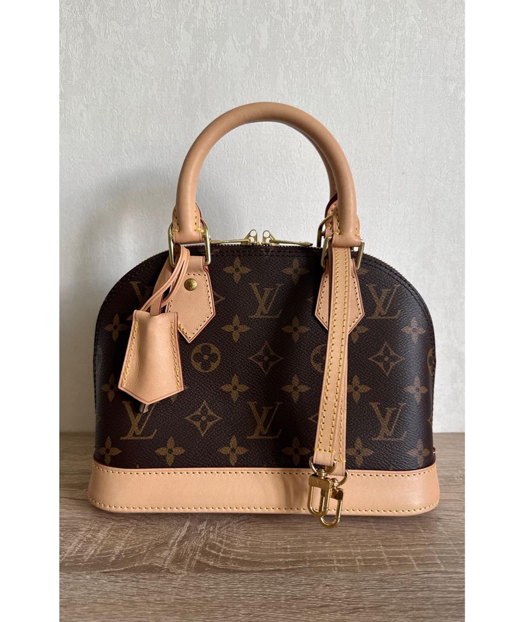 LOUIS VUITTON Коричневая сумка с короткими ручками, фото 9
