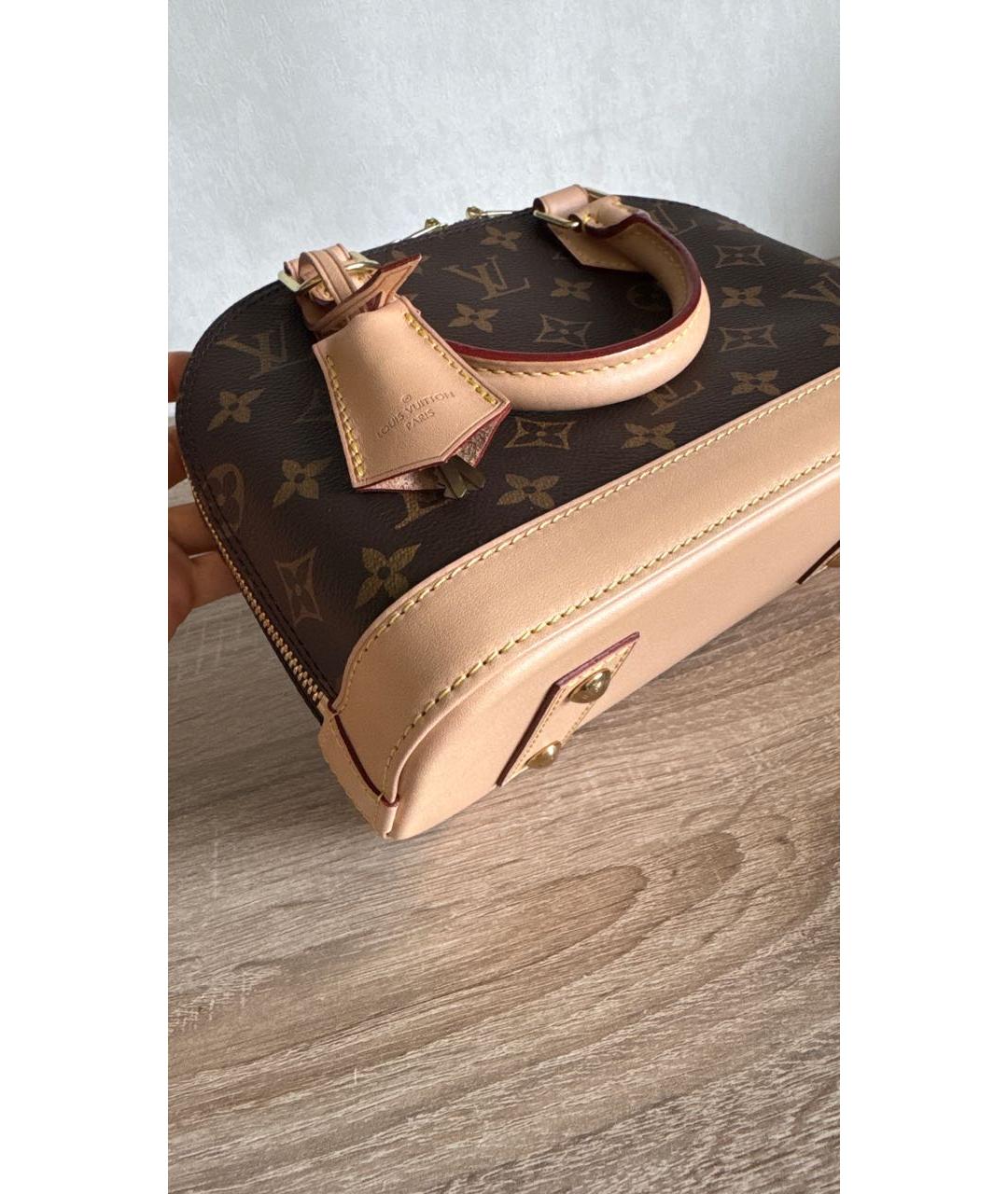 LOUIS VUITTON Коричневая сумка с короткими ручками, фото 7