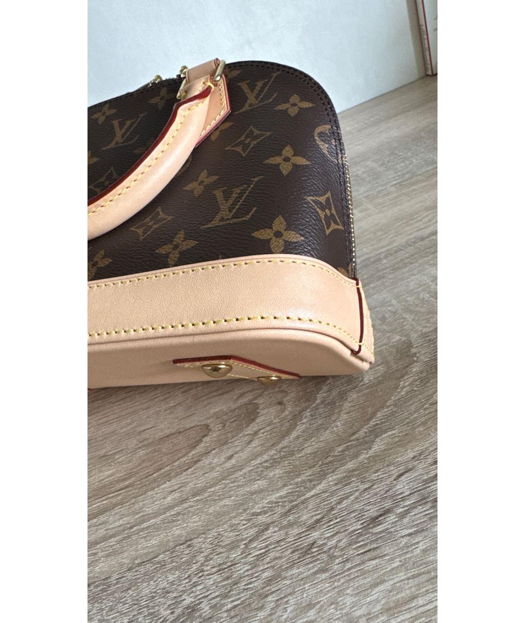 LOUIS VUITTON Коричневая сумка с короткими ручками, фото 6