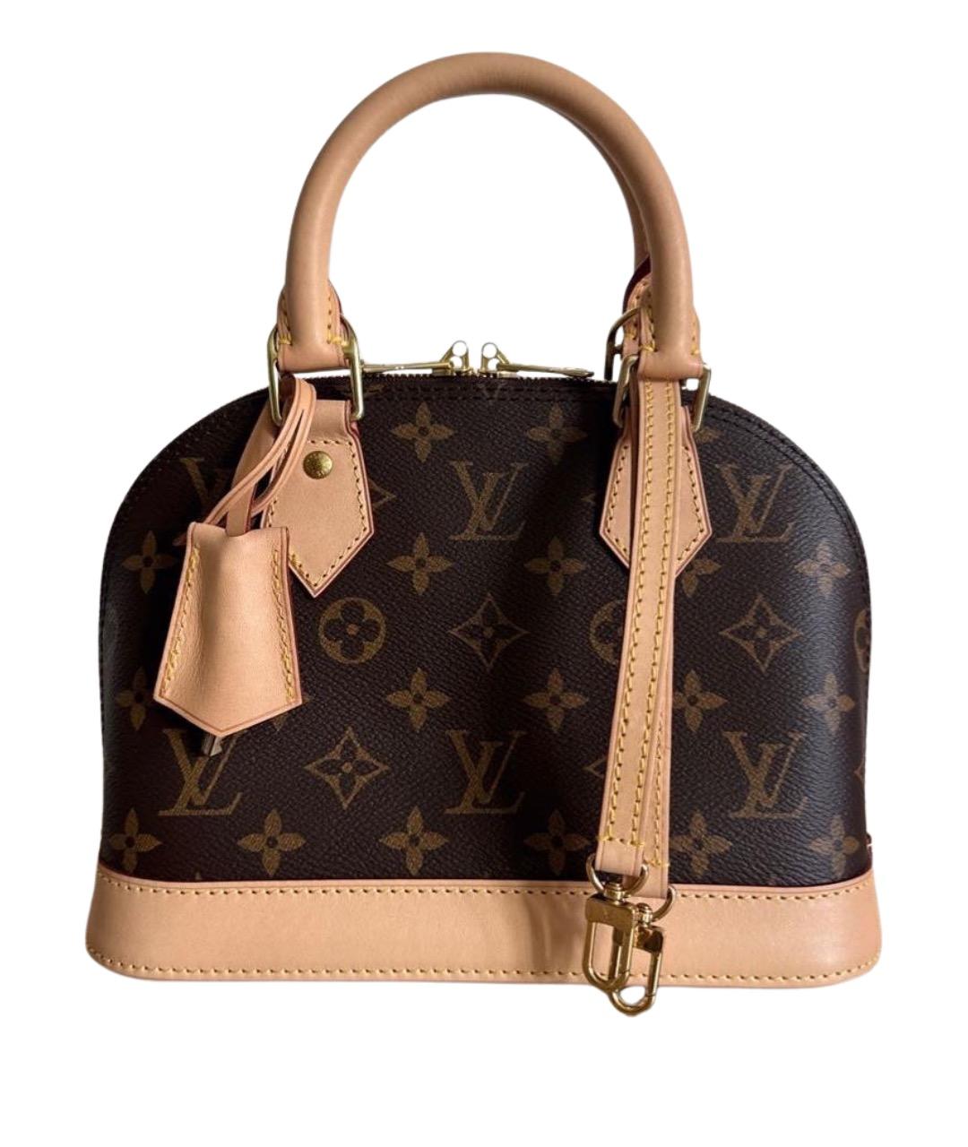 LOUIS VUITTON Коричневая сумка с короткими ручками, фото 1