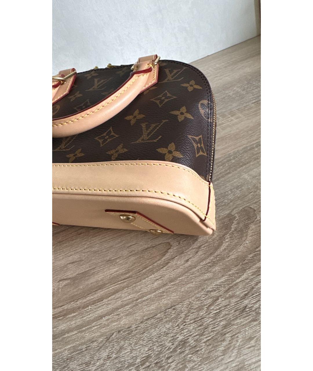 LOUIS VUITTON Коричневая сумка с короткими ручками, фото 4
