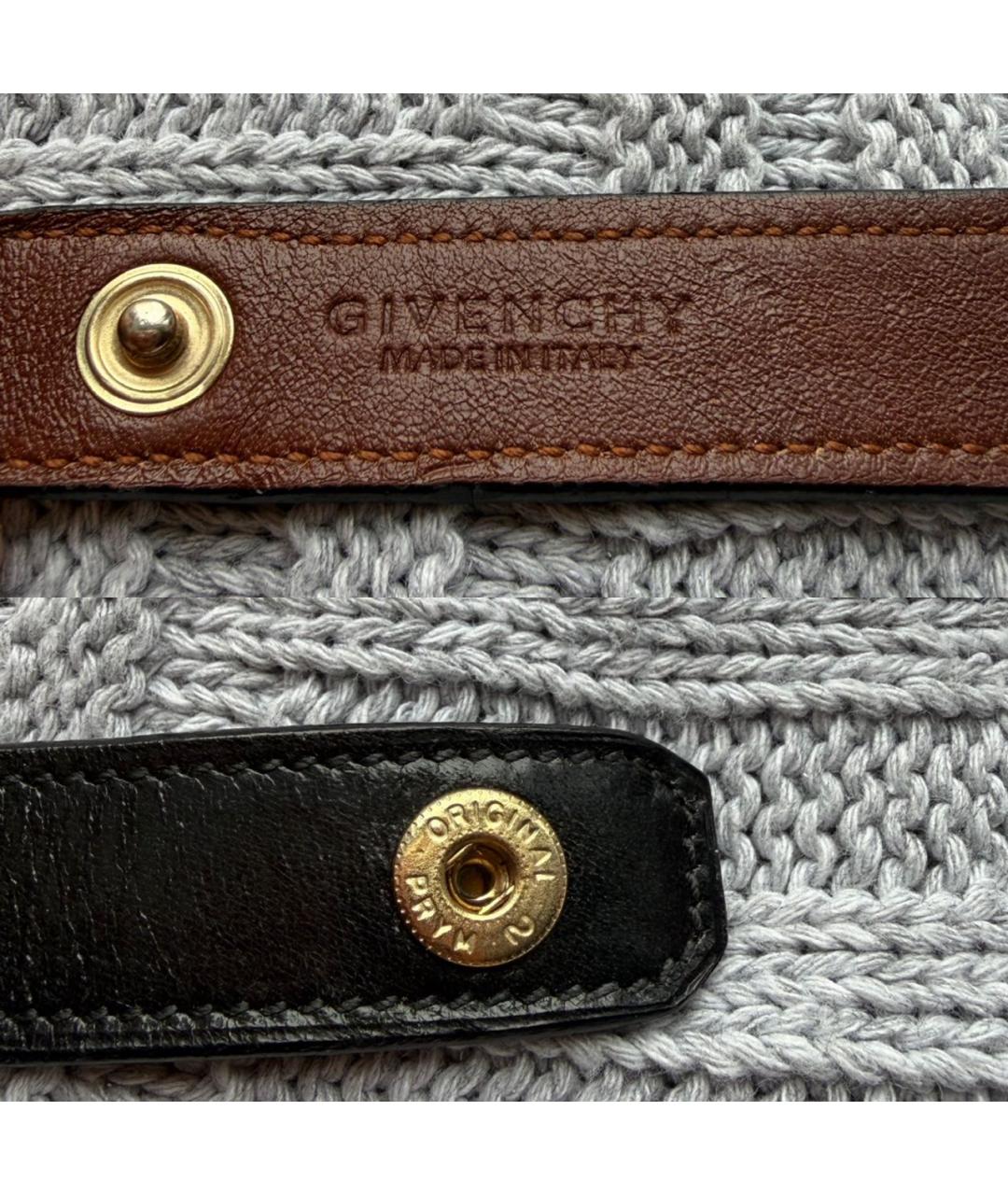 GIVENCHY Черный кожаный браслет, фото 6