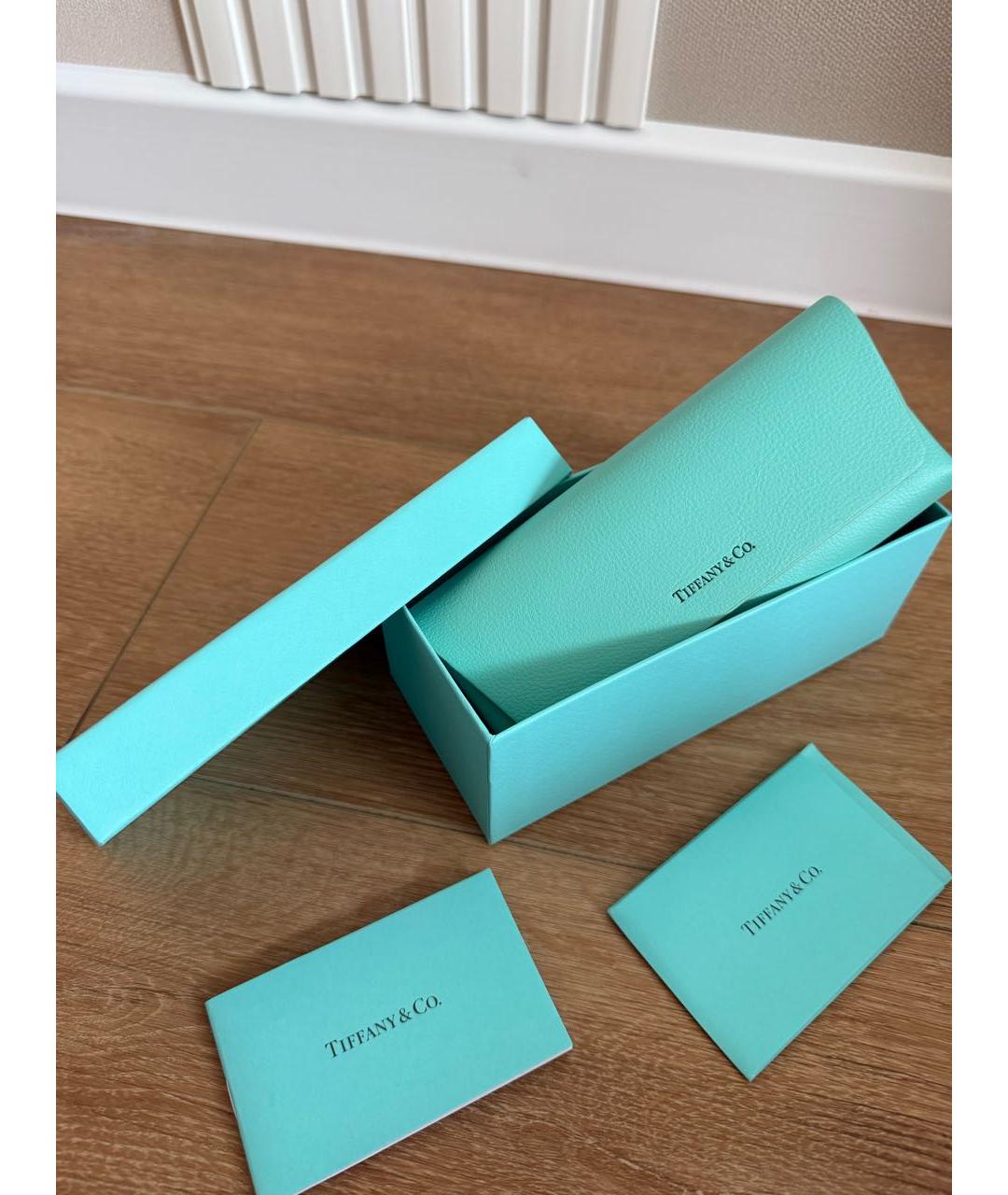 TIFFANY&CO Черные металлические солнцезащитные очки, фото 6