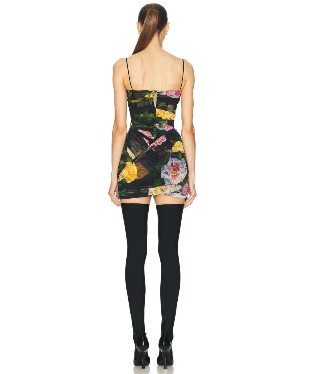 DOLCE&GABBANA Черное полиамидовое коктейльное платье, фото 4