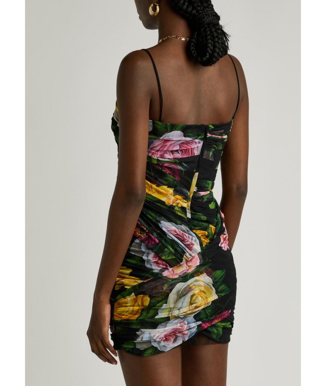 DOLCE&GABBANA Черное полиамидовое коктейльное платье, фото 6