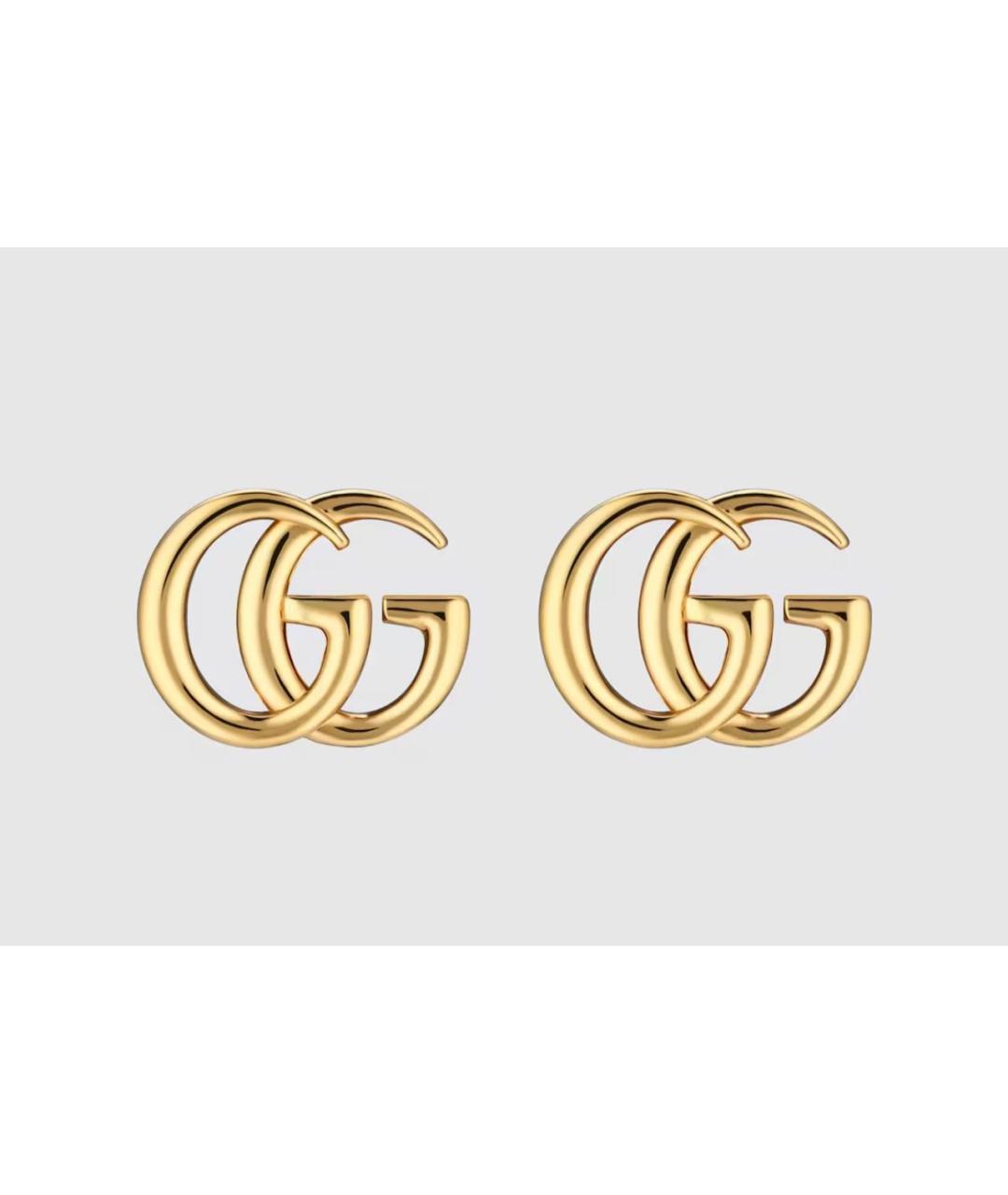 GUCCI Золотые позолоченные серьги, фото 5